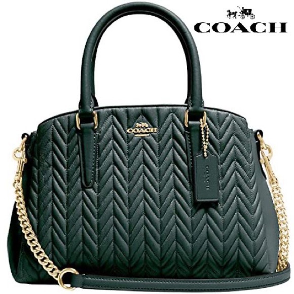 SOLD - NWT COACH Mini Sage Carryall with Quilting